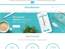 Tablet Screenshot of ovusense.com